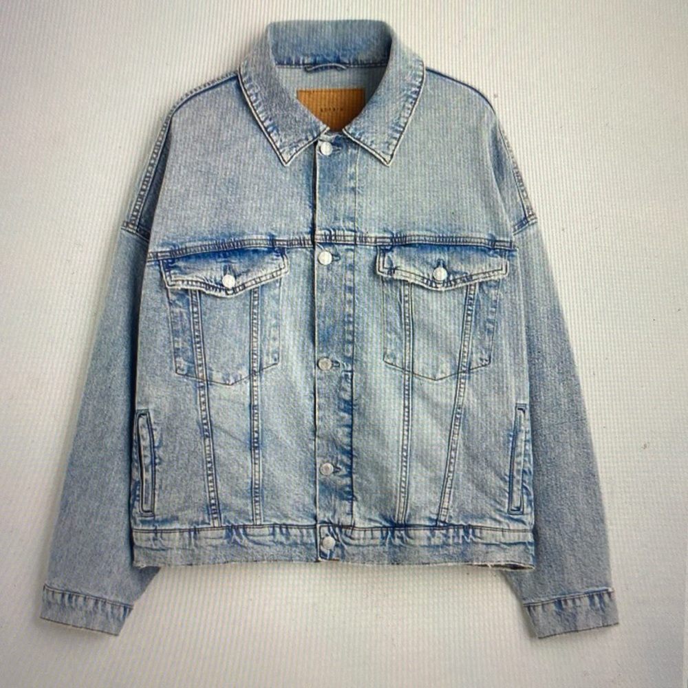 Used but never worn, H&M Light Blue Oversized Denim Jacket, Size: XL